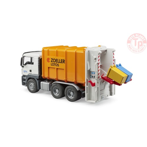 Camion della nettezza urbana MAN TGS con caricator BRUDER 03762 BRUDER
