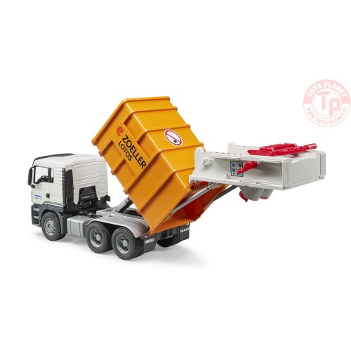 Camion della nettezza urbana MAN TGS con caricator BRUDER 03762 BRUDER