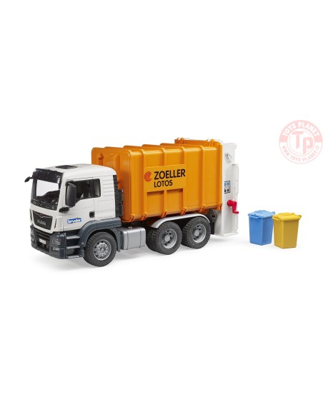 Camion della nettezza urbana MAN TGS con caricator BRUDER 03762 BRUDER