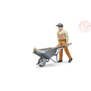 Set comunale con Lavoratore con Accessori Bruder 62130 BRUDER