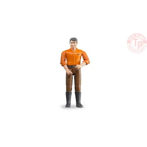 Uomo con Pantaloni Marroni BRUDER 60007 BRUDER