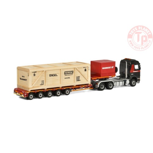 SCANIA R6 STREAMLINE HIGHLINE 6X6 LOWLOADER NOOTEBOOM MCO PX - 5 AXLE / INCLUDING WOODEN BOX WSI 410212 MAMMOET