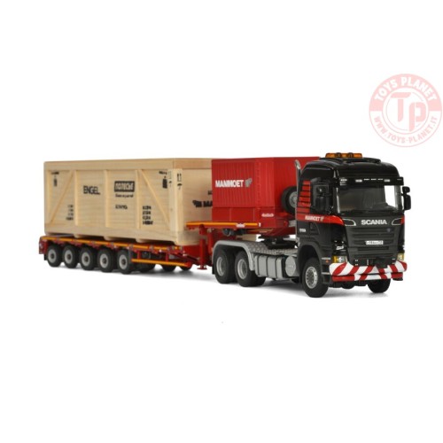 SCANIA R6 STREAMLINE HIGHLINE 6X6 LOWLOADER NOOTEBOOM MCO PX - 5 AXLE / INCLUDING WOODEN BOX WSI 410212 MAMMOET