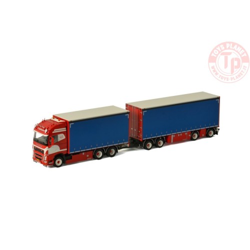 VOLVO FH4 GLOBETROTTER XL 6X2 TAG AXLE COMBI - 7 AXLE - E. Verhaar Transport WSI 01-3365 WSI MODELS