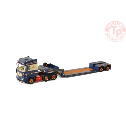 MERCEDES-BENZ ACTROS MP4 BIG SPACE 6X2 TWINSTEER LOW LOADER EURO - 2 AXLE - Frank Wulf WSI 01-3423 WSI MODELS