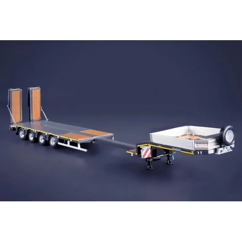 NOOTEBOOM MCOS SEMI LOW LOADER 4 AXLE WITH RAMPS GREY SERIES IMC MODELS 33-0187 IMC MODELS