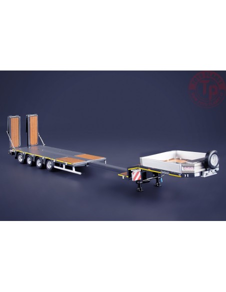 NOOTEBOOM MCOS SEMI LOW LOADER 4 AXLE WITH RAMPS GREY SERIES IMC MODELS 33-0187 IMC MODELS