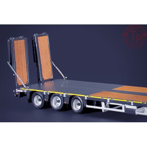 NOOTEBOOM MCOS SEMI LOW LOADER 4 AXLE WITH RAMPS GREY SERIES IMC MODELS 33-0187 IMC MODELS