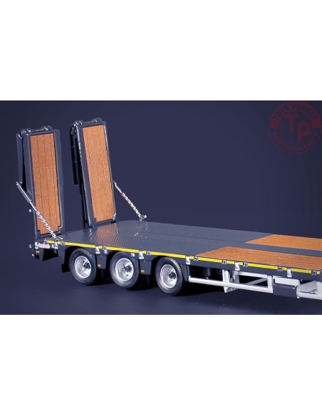 NOOTEBOOM MCOS SEMI LOW LOADER 4 AXLE WITH RAMPS GREY SERIES IMC MODELS 33-0187 IMC MODELS