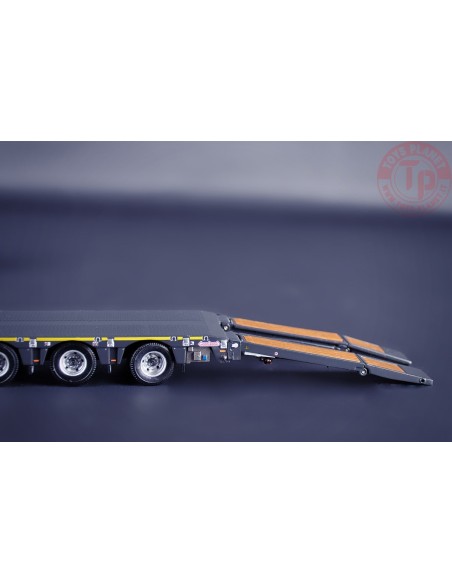 NOOTEBOOM MCOS SEMI LOW LOADER 4 AXLE WITH RAMPS GREY SERIES IMC MODELS 33-0187 IMC MODELS