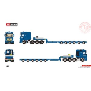 MERCEDES-BENZ AROCS MP4 SLT BIG SPACE 8X4 SEMI LOW LOWLOADER - 6 AXLE - SCHOT WSI 01-3475 WSI MODELS