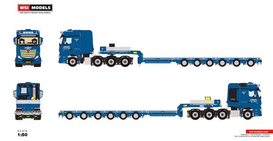 WSI 01-3475 MERCEDES-BENZ AROCS MP4 SLT BIG SPACE 8X4 SEMI