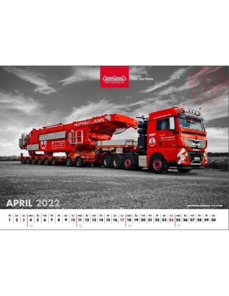 SPECIAL TRANSPORT CALENDAR 2022 NOOTEBOOM ABBIGLIAMENTO E ACCESSORI SPECIAL TRANSPORT CALENDAR 2022 NOOTEBOOM ABBIGLIAMENTO E ACCESSORI