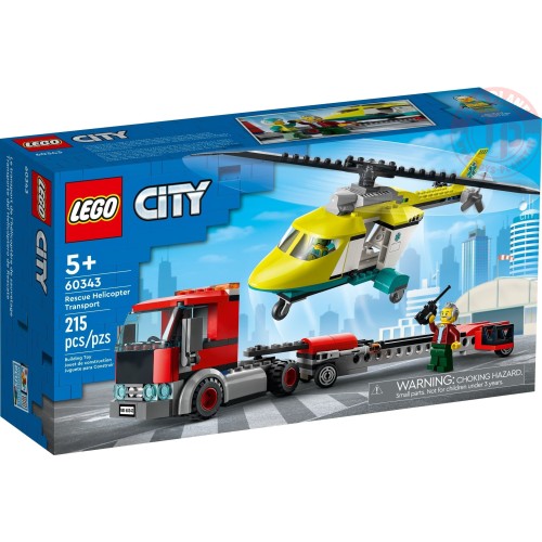 Trasportatore di elicotteri di salvataggio LEGO CITY 60343 LEGO