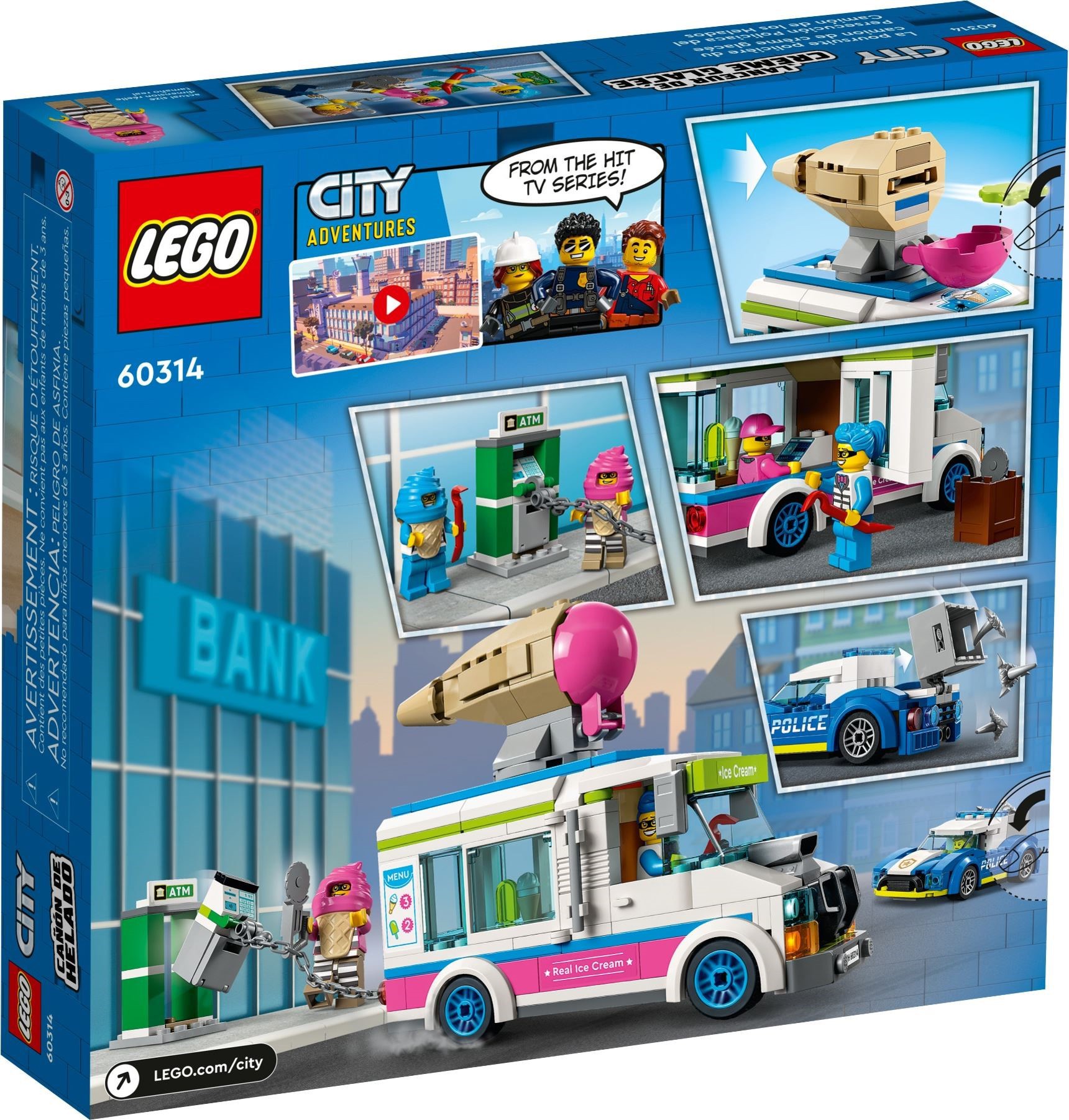 LEGO CITY 60314 Il furgone dei gelati e l'inseguimento della
