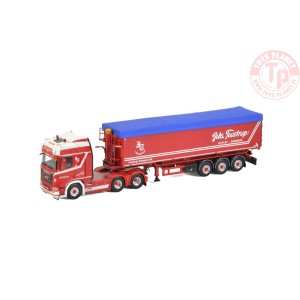 SCANIA R HIGHLINE CR20H 6X2 TAG AXLE VOLUME TRAILER TIPPER - 3 AXLE - TOUSTRUP WSI 01-3414 WSI MODELS