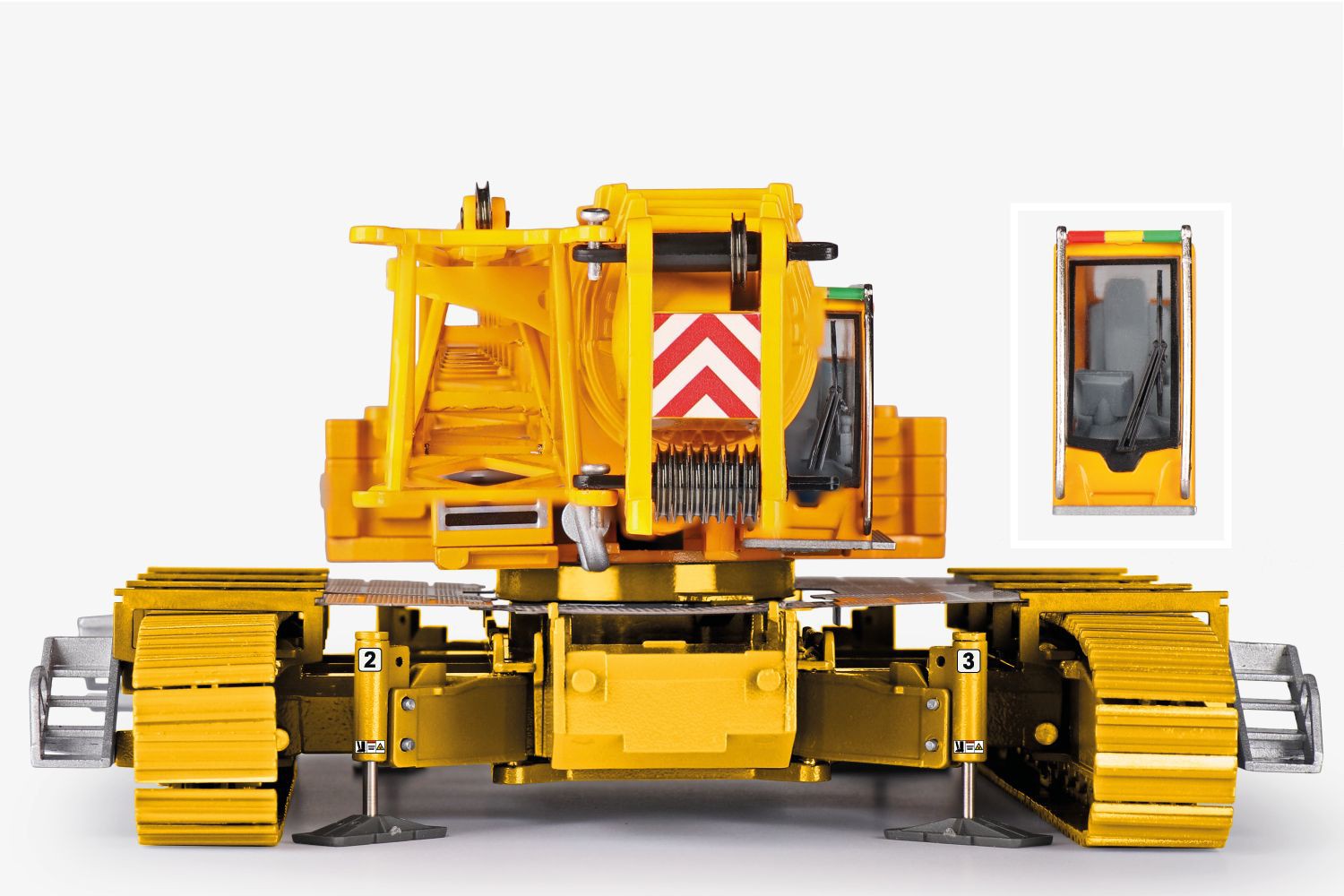 Grue LIEBHERR LTR 1220 – CONRAD – 1/50 – Modèle Réduit Métal/plastique Jaune