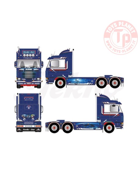 Scania 143-420 serie3 6x2 Nordic Star TEKNO 8130 TEKNO Scania 143-420 serie3 6x2 Nordic Star TEKNO 8130 TEKNO