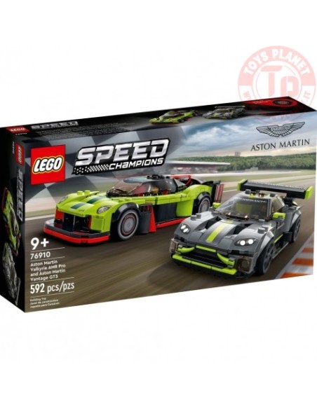 ASTON MARTIN VALKYRIE AMR PRO E ASTON MARTIN VANTAGE GT3 LEGO SPEED CHAMPIONS 76910 SPEED CHAMPIONS