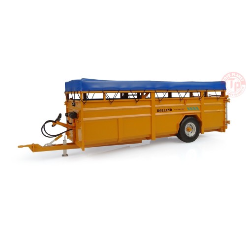 Rolland V64 Cattle trailer Yellow Limited Edition UH 6336 UNIVERSAL HOBBIES