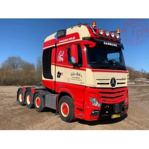 MERCEDES BENZ ACTROS MP4 SLT GIGA SPACE 8X4 LOW LOADER - 5 AXLE WITH DOLLY 3 AXLE - TORBEN RAFN WSI 01-3844 WSI MODELS