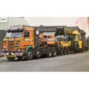 SCANIA 3 SERIES 8X4 INTER COMBI SCHEUERLE SET - V.D. VLIST WSI 01-3387 WSI MODELS