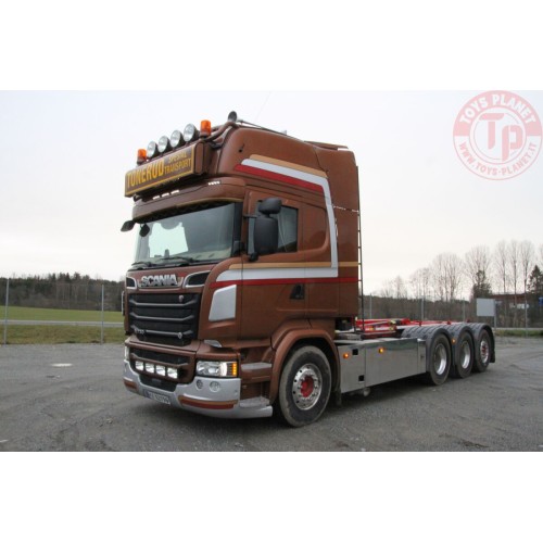 SCANIA R6 TOPLINE 8X4 RIGED TRUCK WITH HOOKLIFT SYSTEM + CONTAINER 40M3 - TONERUD WSI 01-3818 WSI MODELS