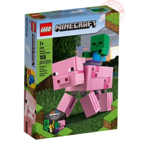 Maxi-figure Maiale e Baby Zombi LEGO MINECRAFT 21157 MINECRAFT
