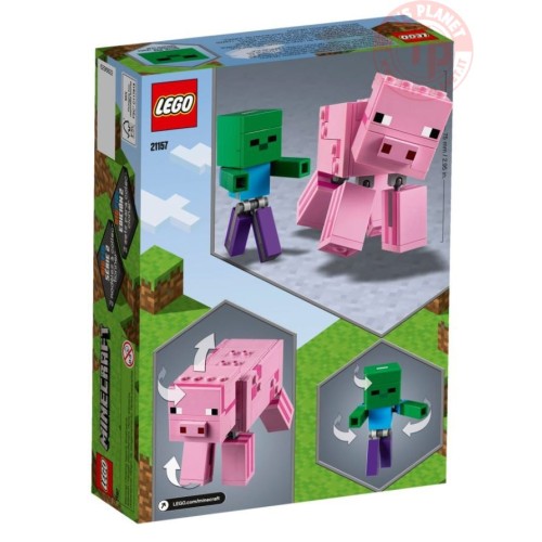 Maxi-figure Maiale e Baby Zombi LEGO MINECRAFT 21157 MINECRAFT