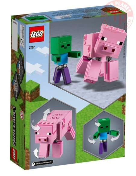 Maxi-figure Maiale e Baby Zombi LEGO MINECRAFT 21157 MINECRAFT Maxi-figure Maiale e Baby Zombi LEGO MINECRAFT 21157 MINECRAFT
