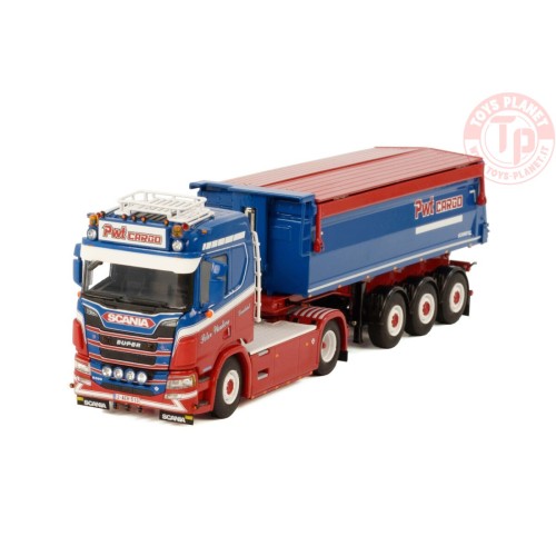 SCANIA R NORMAL CR20N 4X2 TIPPER TRAILER - 3 AXLE -PWT CARGO WSI 01-3609 WSI MODELS