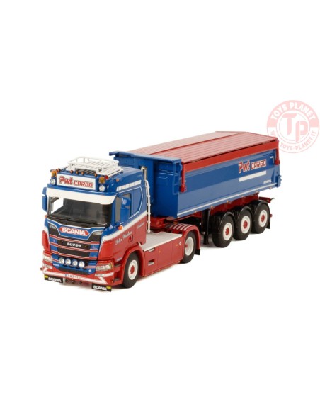 SCANIA R NORMAL CR20N 4X2 TIPPER TRAILER - 3 AXLE -PWT CARGO WSI 01-3609 WSI MODELS SCANIA R NORMAL CR20N 4X2 TIPPER TRAILER - 3 AXLE -PWT CARGO WSI 01-3609 WSI MODELS