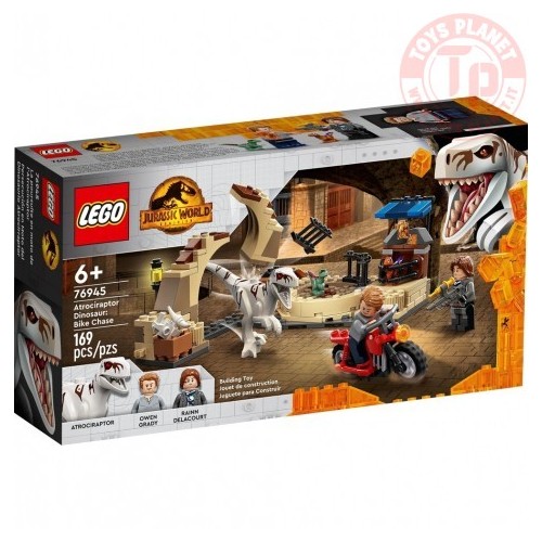 Atrociraptor: inseguimento sulla moto LEGO JURASSIC WORLD 76945 LEGO