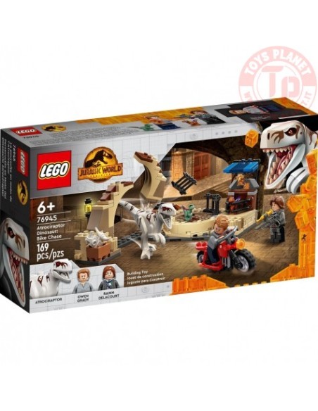 Atrociraptor: inseguimento sulla moto LEGO JURASSIC WORLD 76945 LEGO