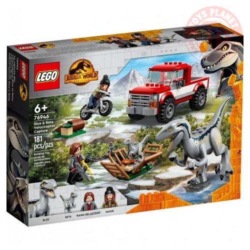 La cattura dei Velociraptor Blue e Beta LEGO JURASSIC WORLD 76946 LEGO