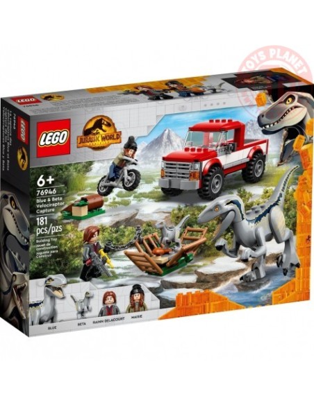 La cattura dei Velociraptor Blue e Beta LEGO JURASSIC WORLD 76946 LEGO