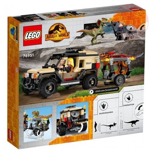 Trasporto del Piroraptor e del Dilofosauro LEGO JURASSIC WORLD 76951 LEGO