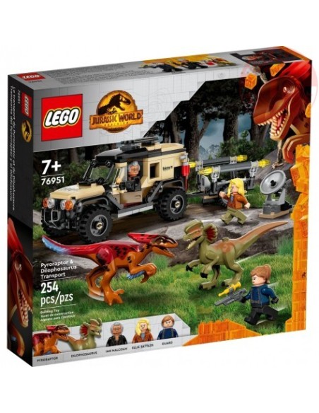 Trasporto del Piroraptor e del Dilofosauro LEGO JURASSIC WORLD 76951 LEGO