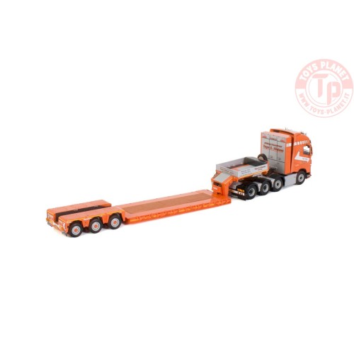 VOLVO FH4 GLOBETROTTER XL 8X4 NOOTEBOOM LOWLOADER - 3 AXLE - Tage E. Nielsen WSI 01-3560 WSI MODELS