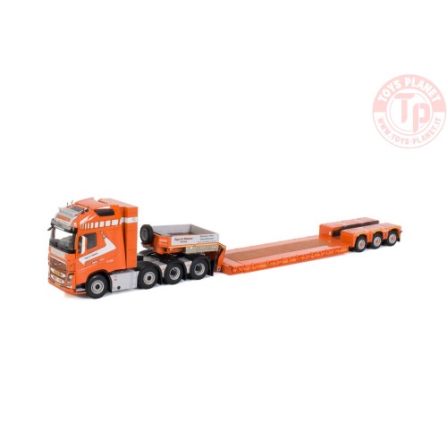 VOLVO FH4 GLOBETROTTER XL 8X4 NOOTEBOOM LOWLOADER - 3 AXLE - Tage E. Nielsen WSI 01-3560 WSI MODELS