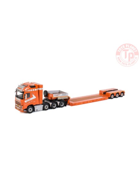 VOLVO FH4 GLOBETROTTER XL 8X4 NOOTEBOOM LOWLOADER - 3 AXLE - Tage E. Nielsen WSI 01-3560 WSI MODELS