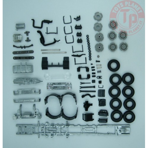 Volvo FH01 Globetrotter XL 6x2 rigid chassis kit TEKNO 83172 TEKNO