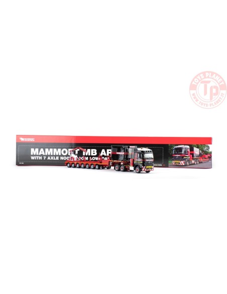 MERCEDES-BENZ AROCS 6X4 WITH 7-AXLE NOOTEBOOM SEMI LOW LOADER AND FASSI CRANE MAMMOET IMC MODELS 410256 MAMMOET