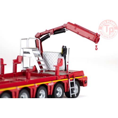 MERCEDES-BENZ AROCS 6X4 WITH 7-AXLE NOOTEBOOM SEMI LOW LOADER AND FASSI CRANE MAMMOET IMC MODELS 410256 MAMMOET