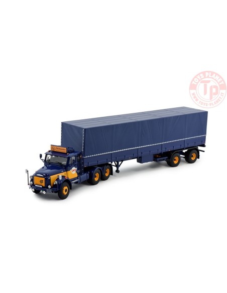 Volvo N88 met 2-assige huifoplegger ASG TEKNO 80748 TEKNO