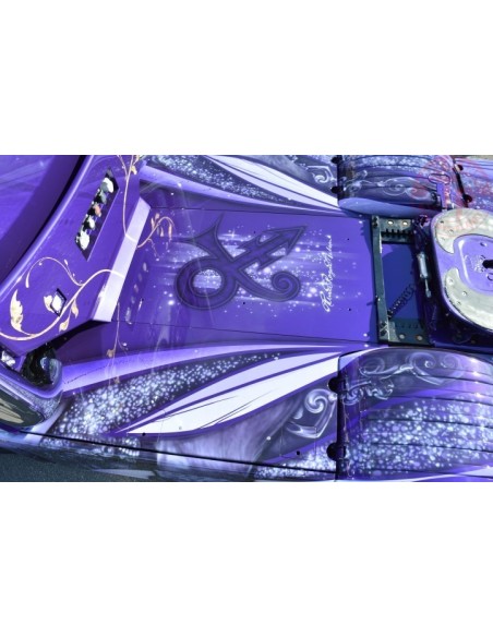 Scania Next Gen R-serie met zamac koeloplegger - Vowa Transport - Purple Rain TEKNO 81282 TEKNO