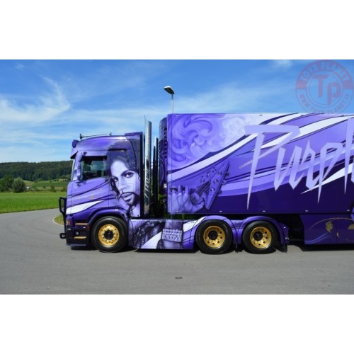 Scania Next Gen R-serie met zamac koeloplegger - Vowa Transport - Purple Rain TEKNO 81282 TEKNO