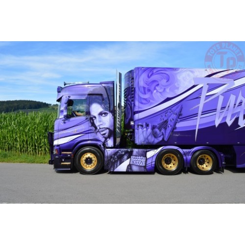 Scania Next Gen R-serie met zamac koeloplegger - Vowa Transport - Purple Rain TEKNO 81282 TEKNO