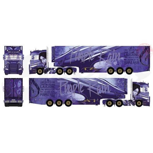 Scania Next Gen R-serie met zamac koeloplegger - Vowa Transport - Purple Rain TEKNO 81282 TEKNO