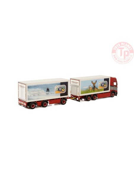 SCANIA R HIGHLINE CR20H 6X2 TAG AXLE COMBI - 6 AXLE N.C. Christensen & Sonner WSI 01-3461 WSI MODELS